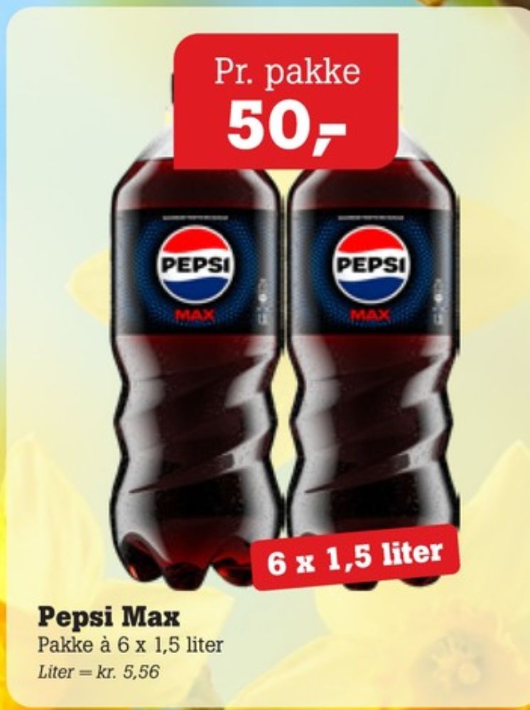 Pepsi Max, Cola 6 pk.