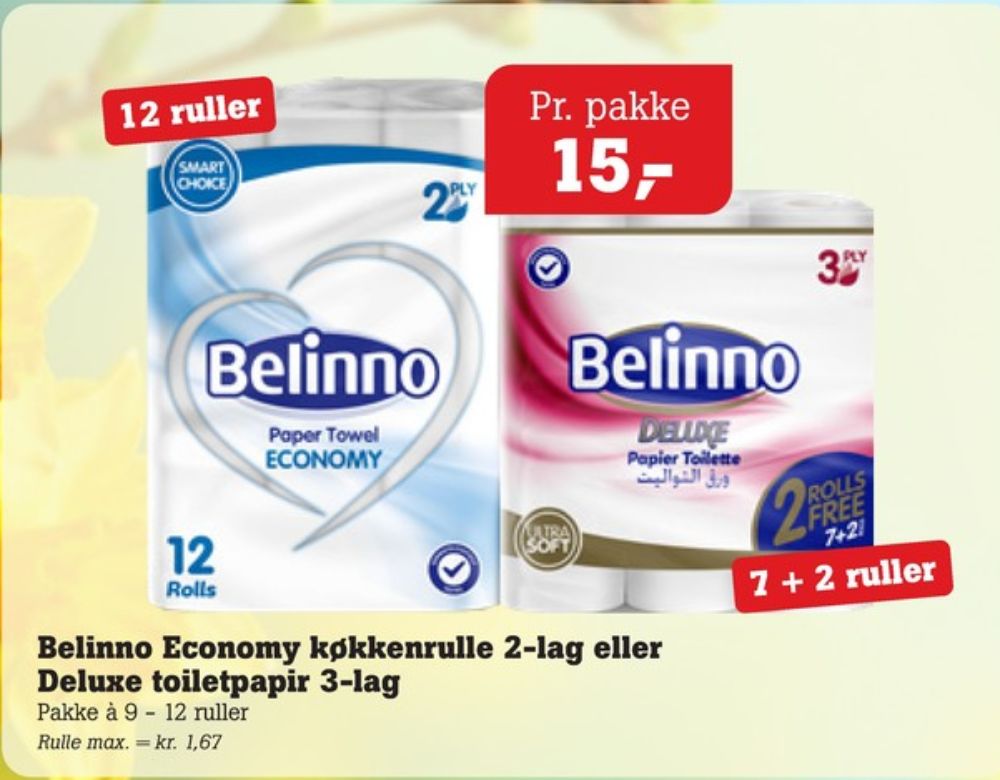 Belinno Deluxe, Toiletpapir
