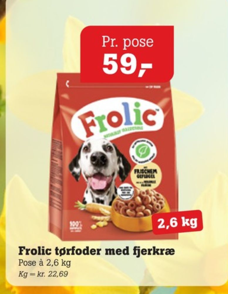 Frolic, Hundefoder