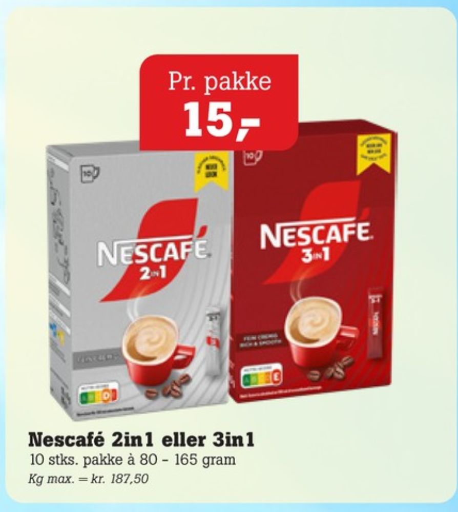 Nescafe 2in1, Instant Kaffe