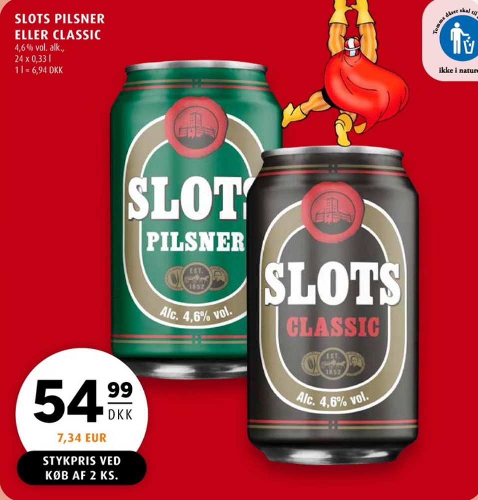 Slots Classic, Øl 24 pk.