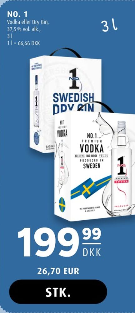 No. 1 Premium, Vodka