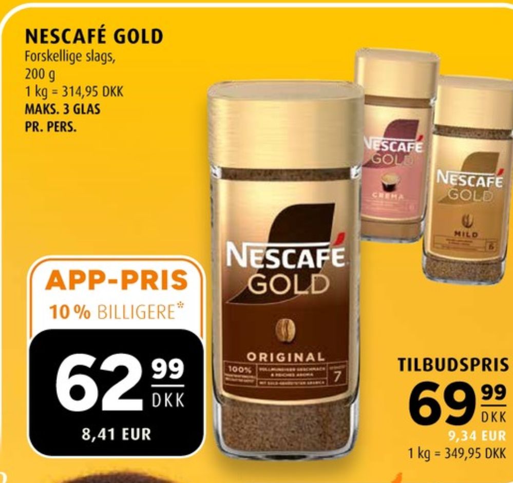 Nescafe Gold, Instant Kaffe