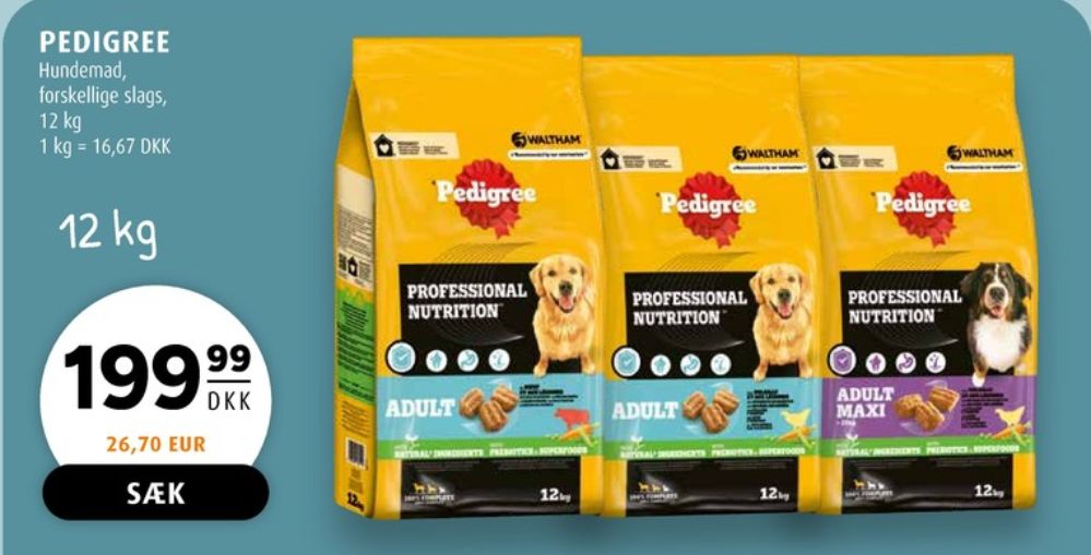 Pedigree, Hundefoder