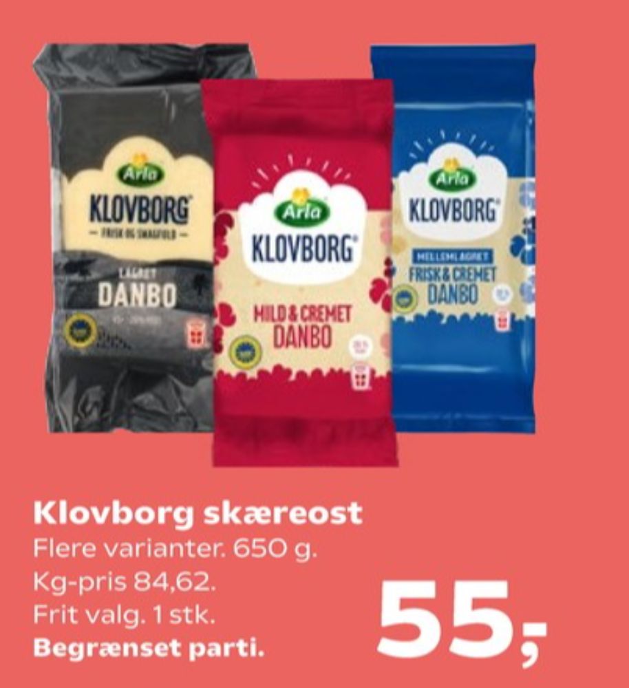 Klovborg, Skæreost Danbo Lagret