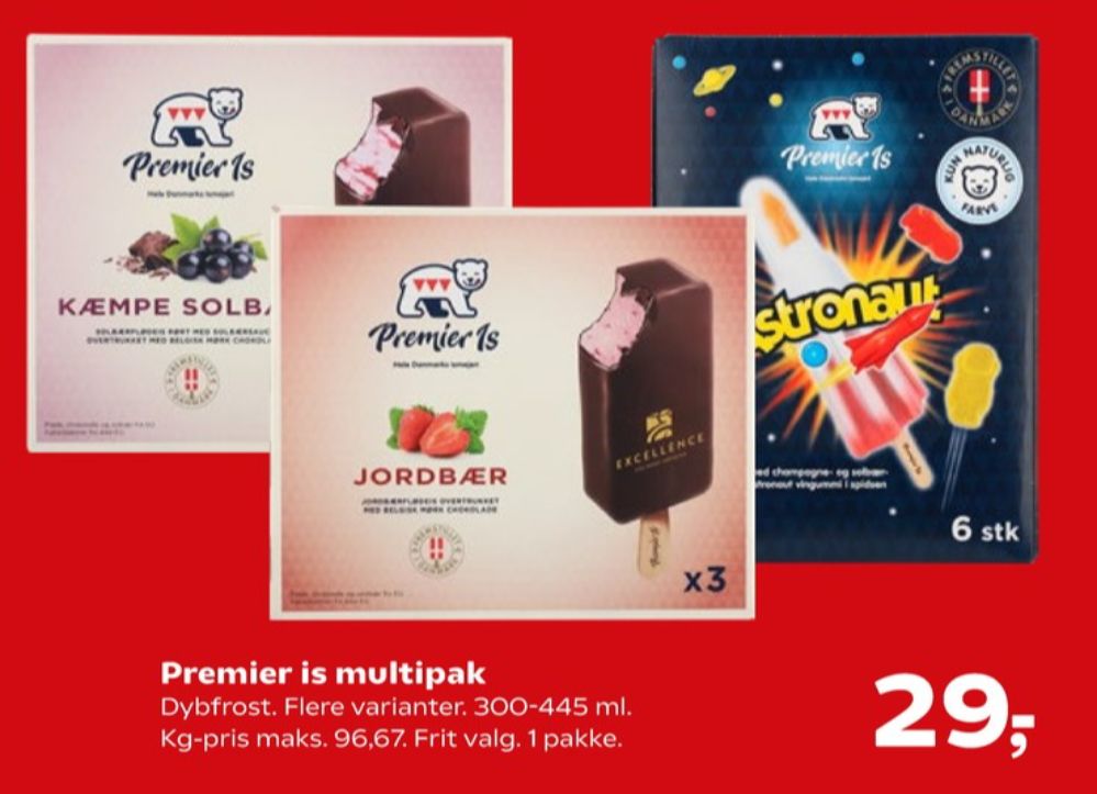 Premier, Astronaut ispinde