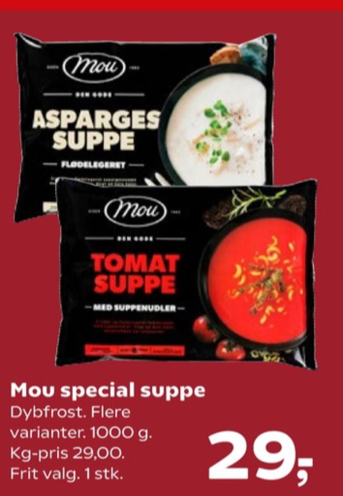 Mou, Aspargessuppe