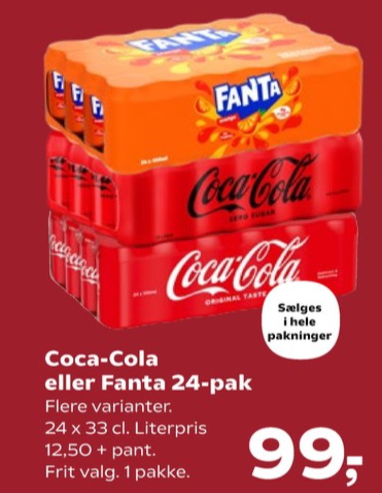 Fanta Orange, Appelsinsodavand 24 pk.