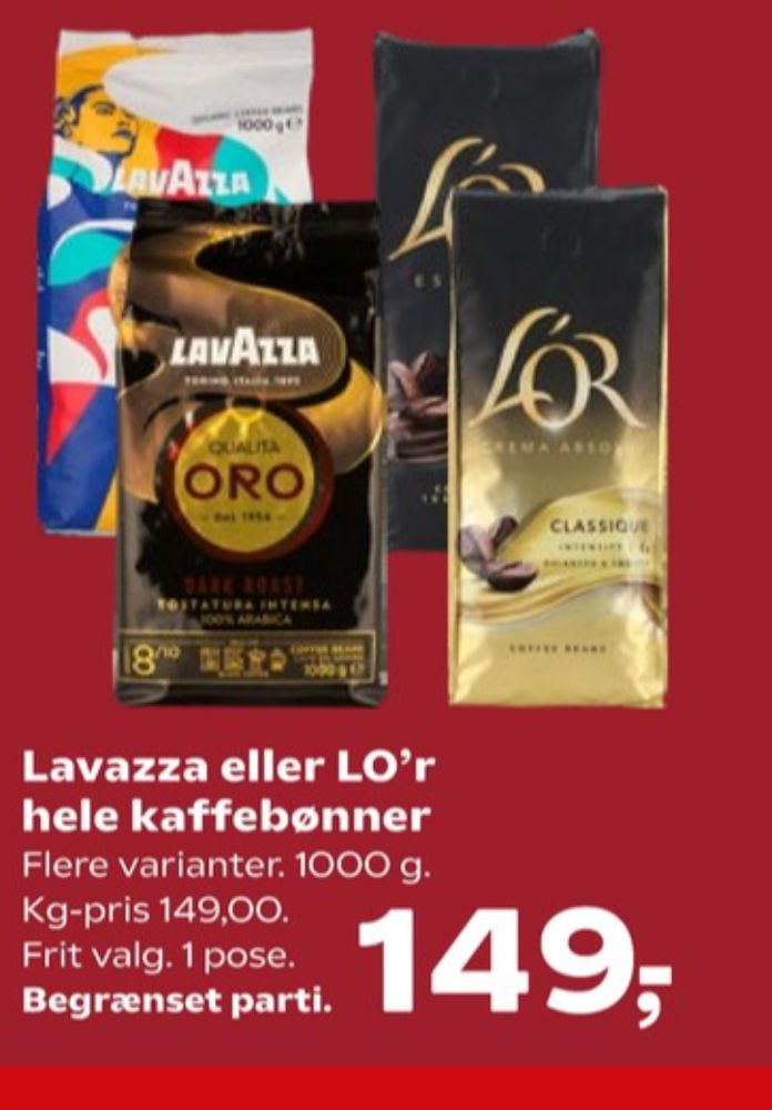 LavAzza Qualita Oro, Kaffebønner