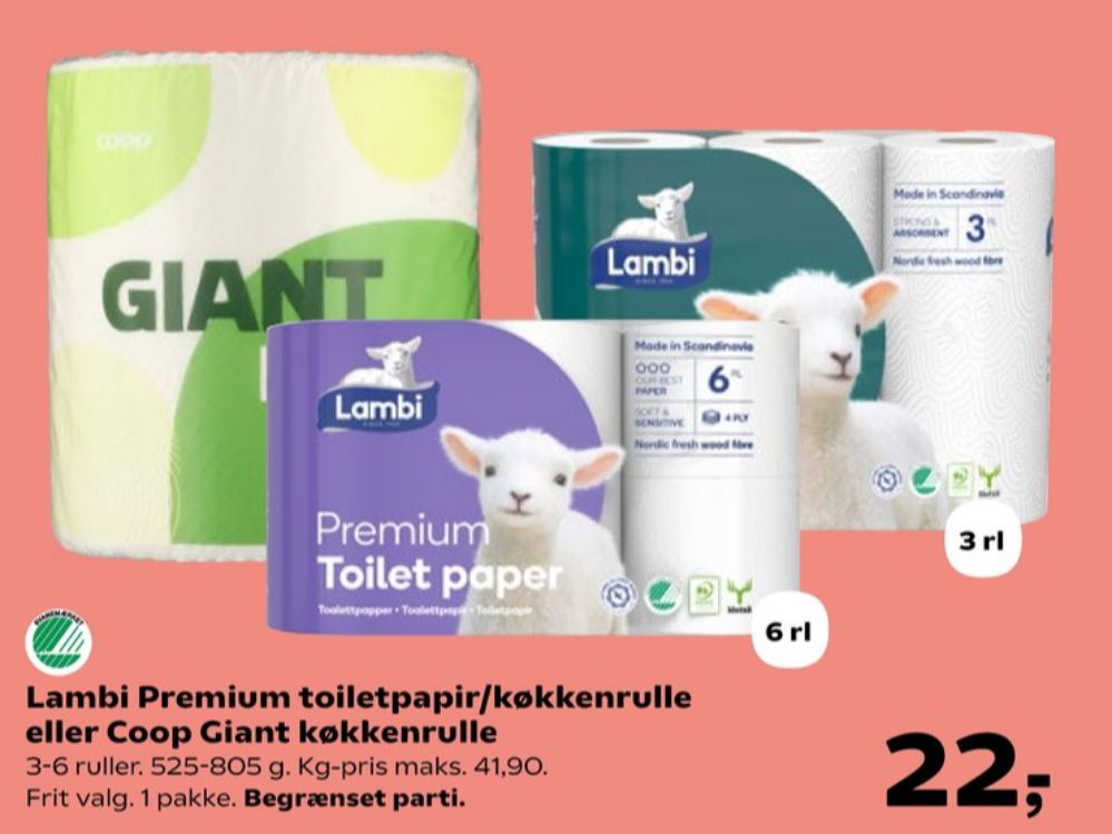 Lambi Premium, Toiletpapir
