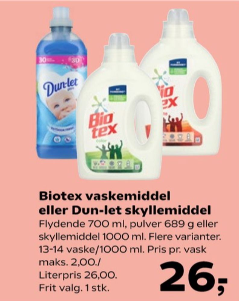 Dun-let, Skyllemiddel