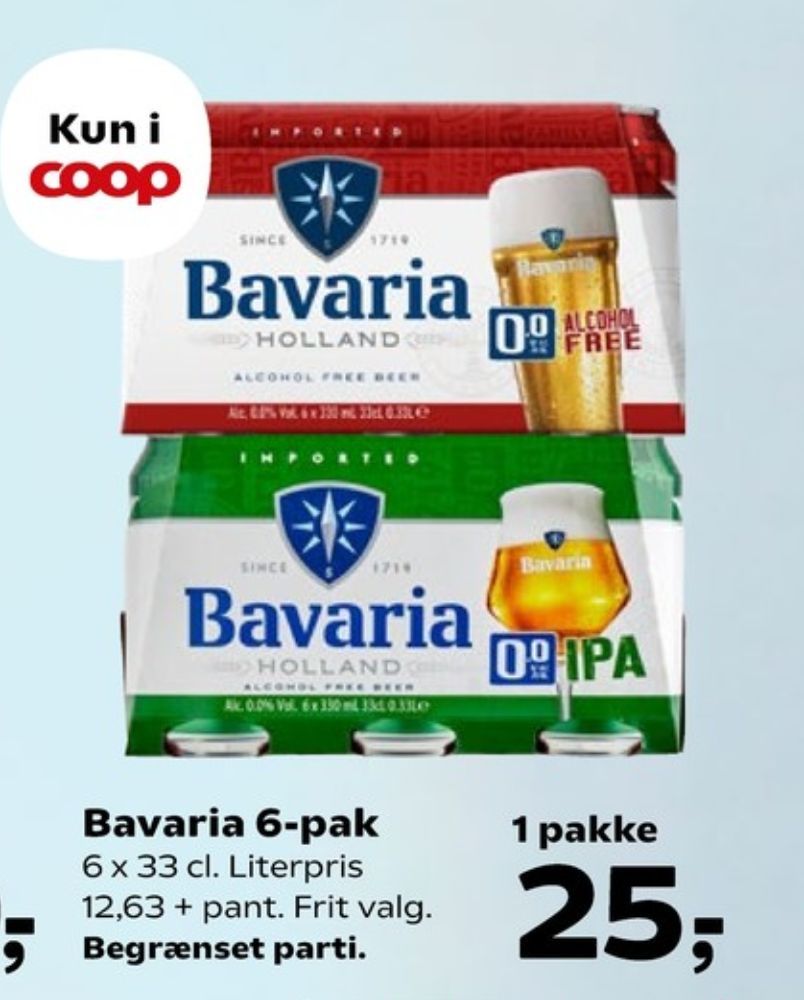 Bavaria, Øl - Alkoholfri 6 pk.