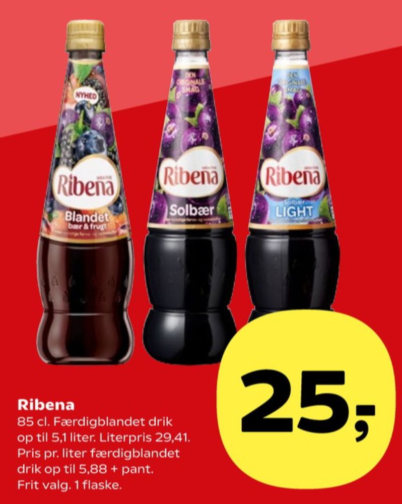 Ribena, Solbær Light Frugtsaft