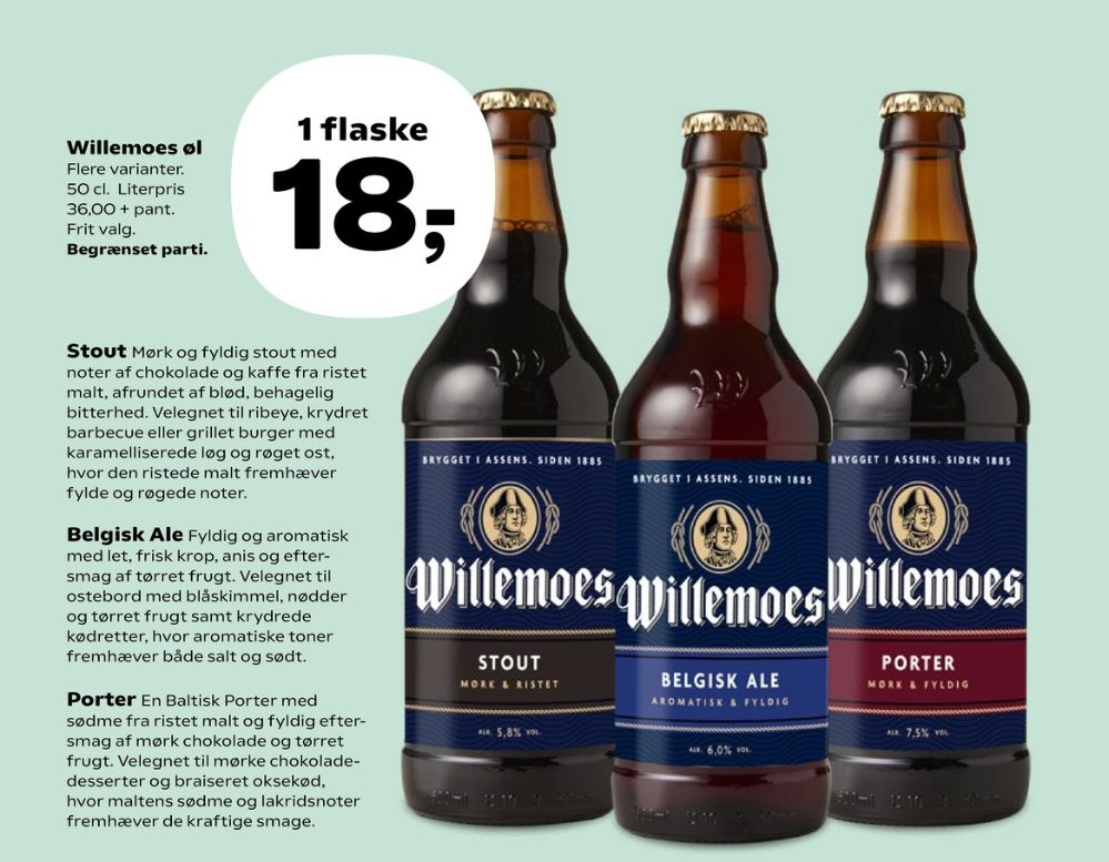 Willemoes Stout, Specialøl