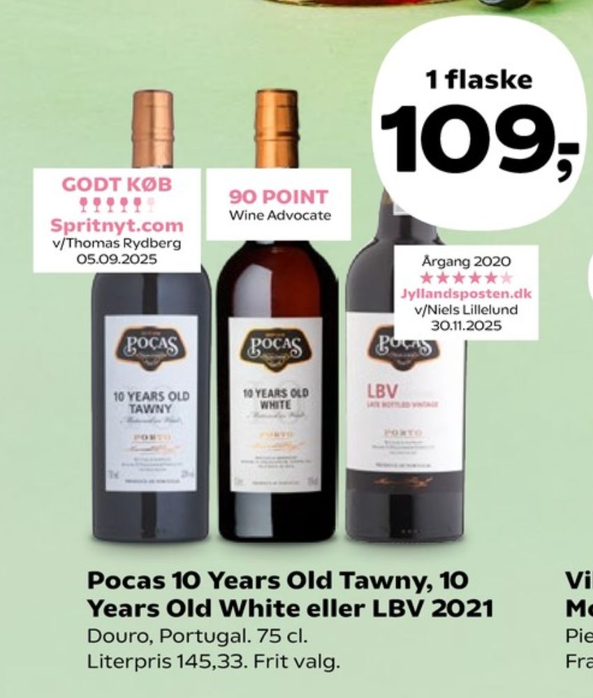 Pocas 10 Years Old White, Portvin