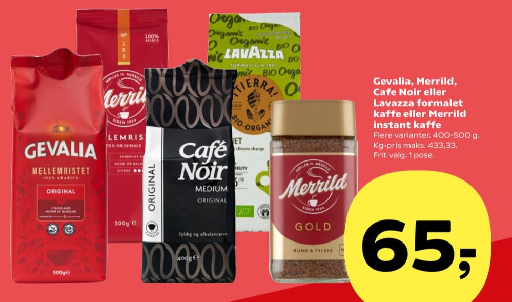 Merrild Mellemristet, Kaffe Formalet