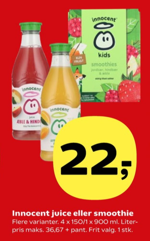 innocent, Appelsinjuice med frugtkød