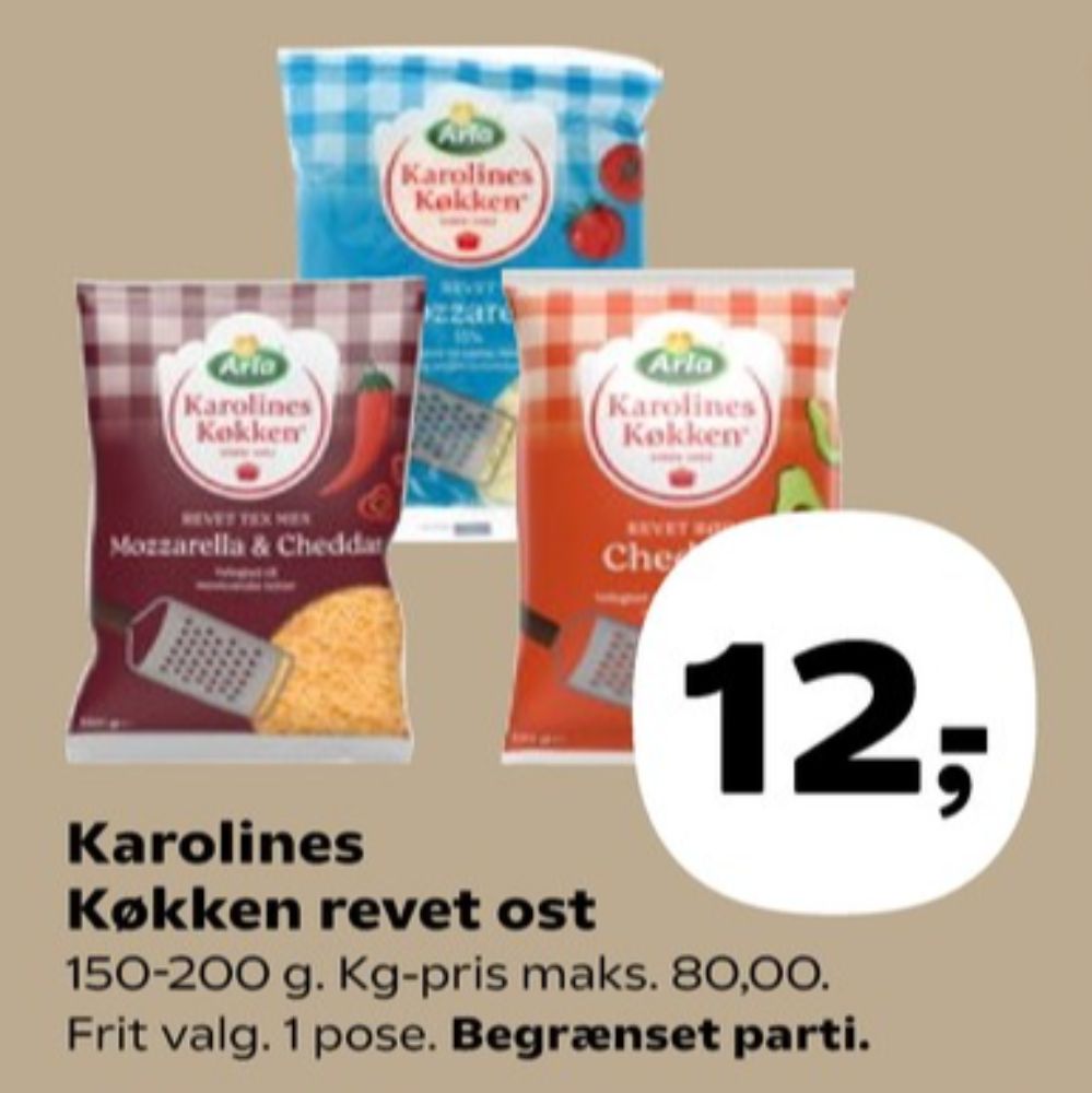 Karolines, Revet ost Mozzarella