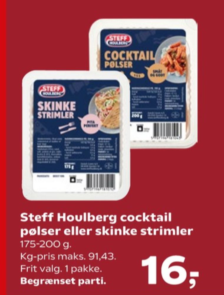 Steff Houlberg, Cocktailpølser