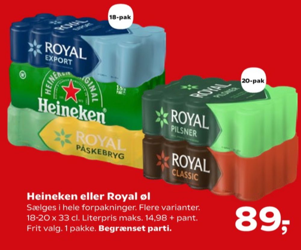 Royal Påskebryg, Øl 18 pk.