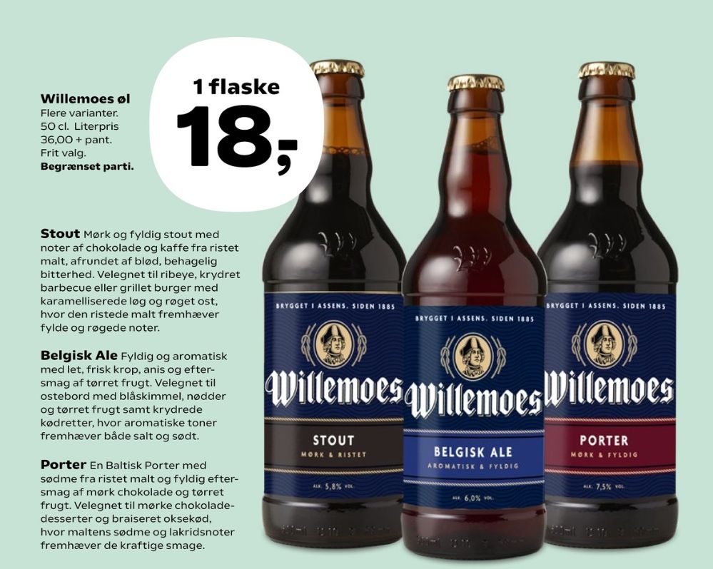Willemoes Porter, Specialøl