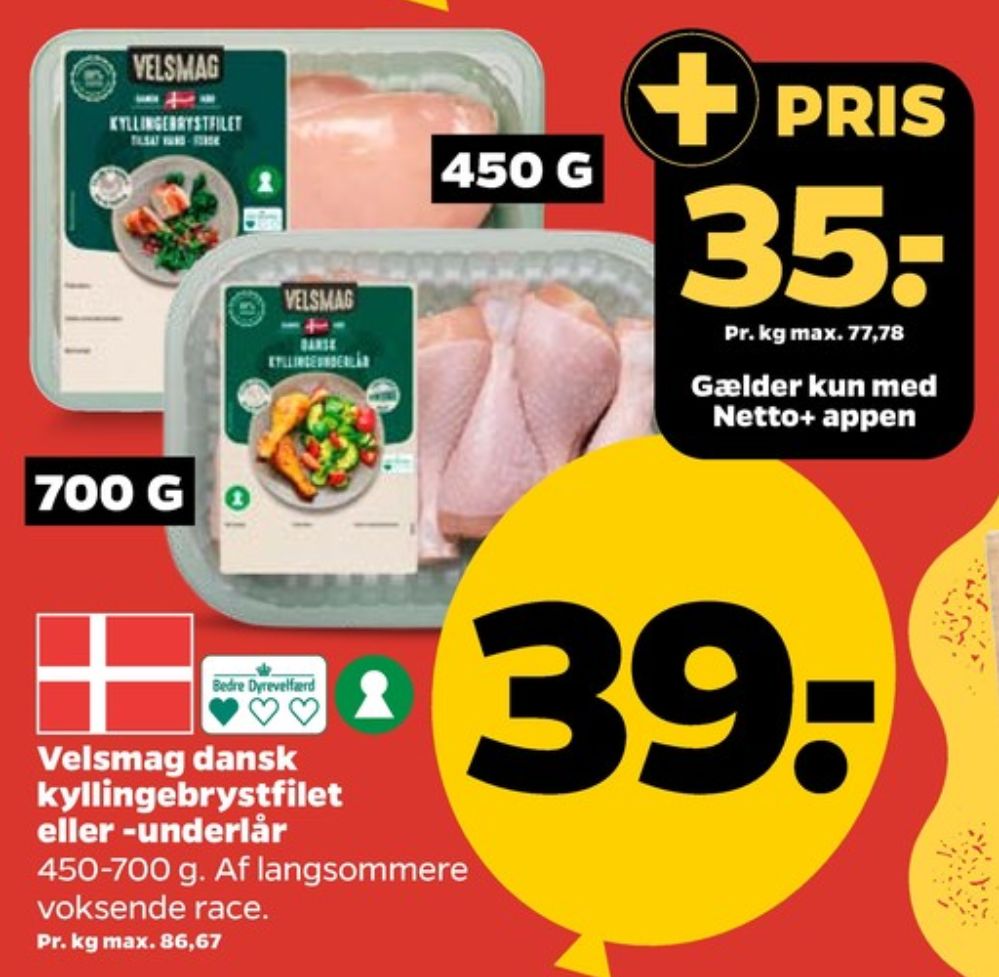 Velsmag, Kyllingebrystfilet