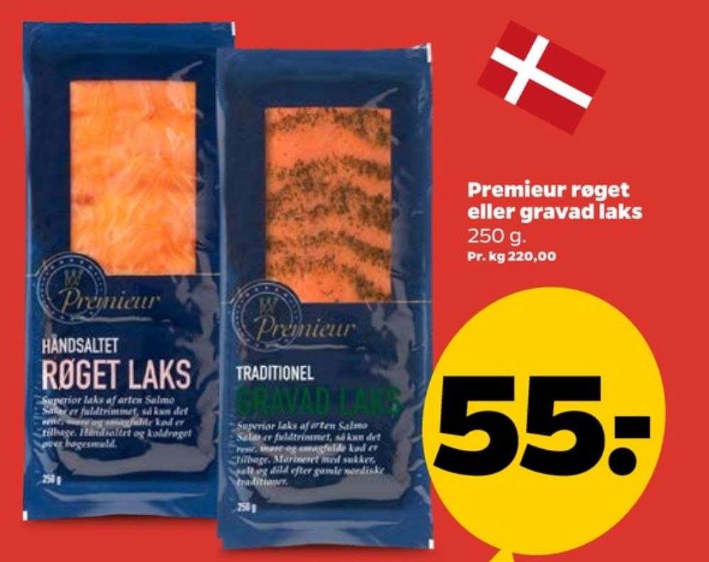 Premieur, Laks i skiver