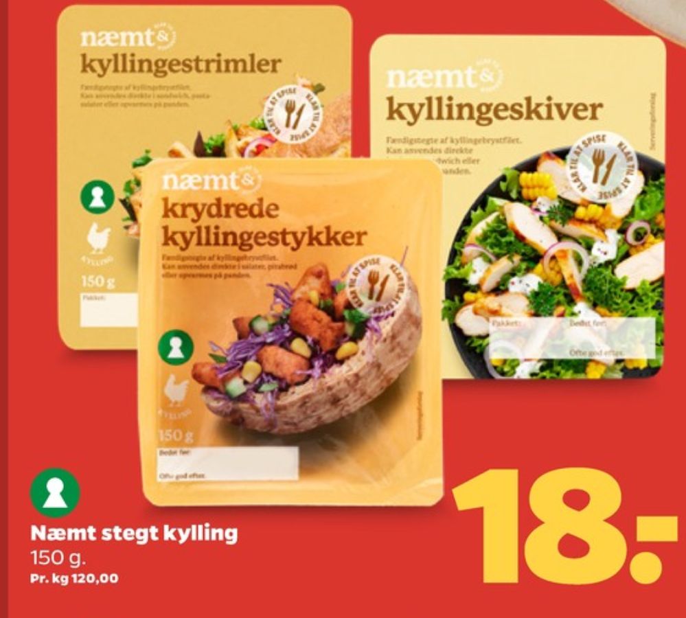 Næmt, Kyllingeskiver