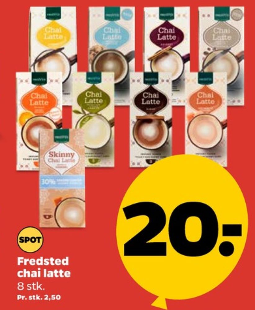 Fredsted Skinny Chai Latte, Instant Te Karamel