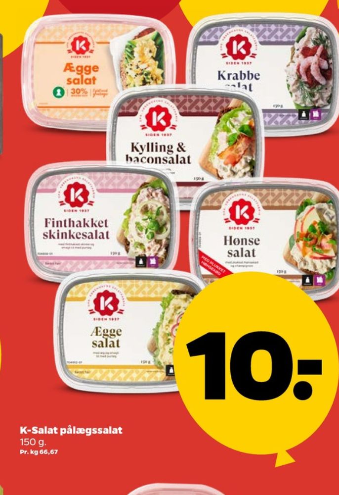 K-salat, Kylling & Baconsalat