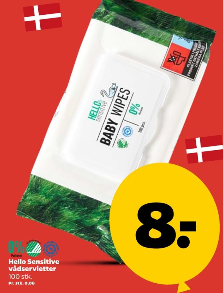 Hello Sensitive, Vådservietter