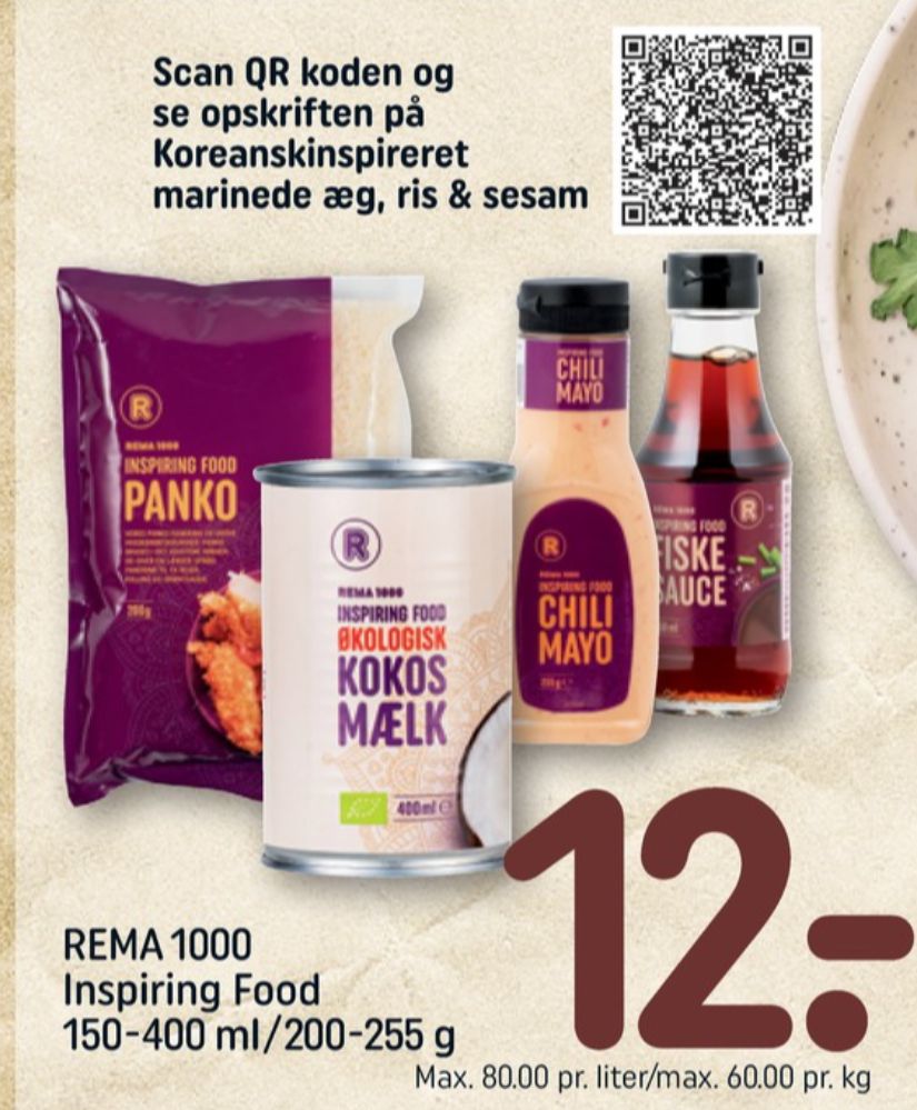 Rema 1000 Inspiring food, Kokosmælk
