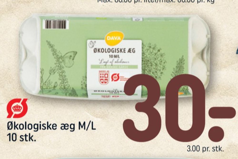 DAVA Foods, Økologiske æg M/L