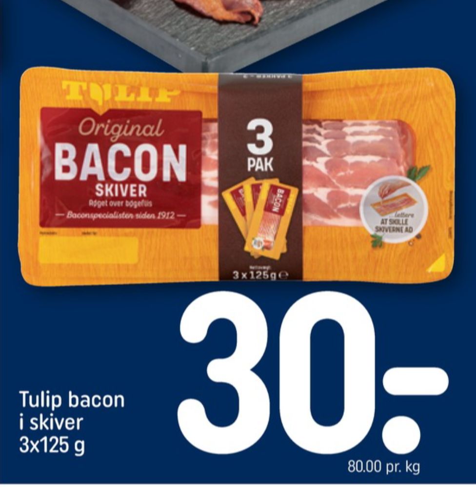Tulip, Baconskiver 3 pk