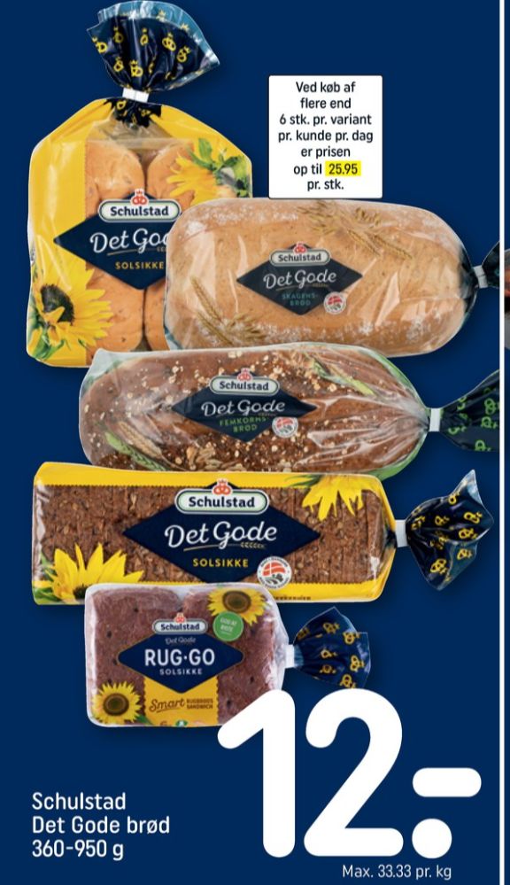 Schulstad Det Gode, Solsikkerugbrød