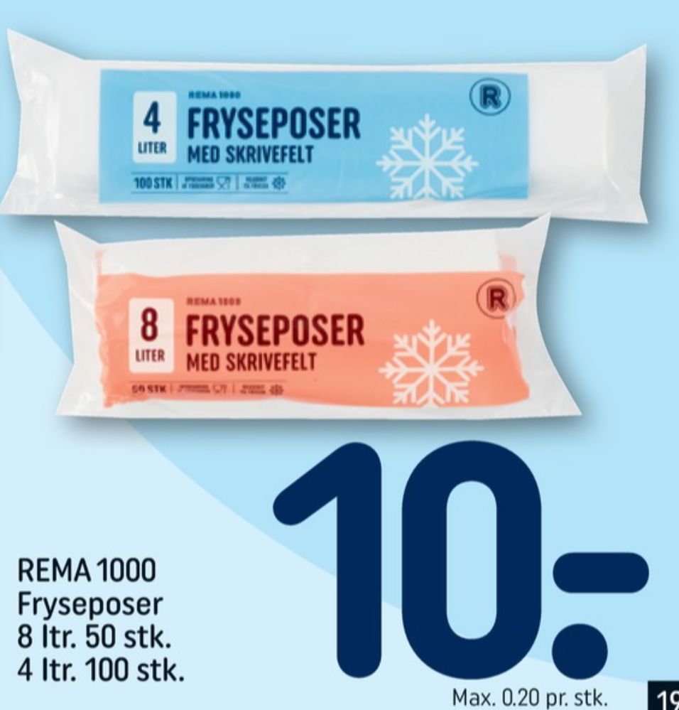 Rema 1000, Husholdningsposer