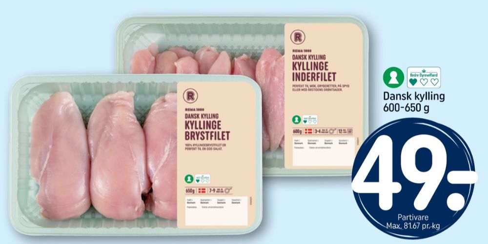 Rema 1000, Kyllingebrystfilet