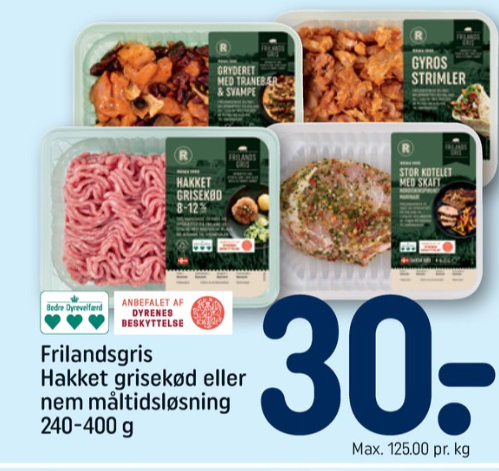 Rema 1000, Hakket grisekød 8-12%