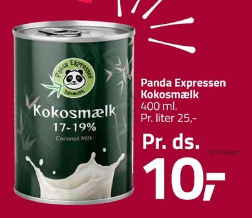 Panda Expressen , Kokosmælk