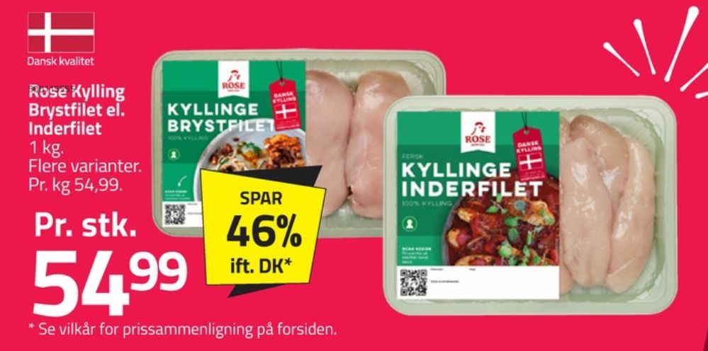 Rose, Kyllingebrystfilet