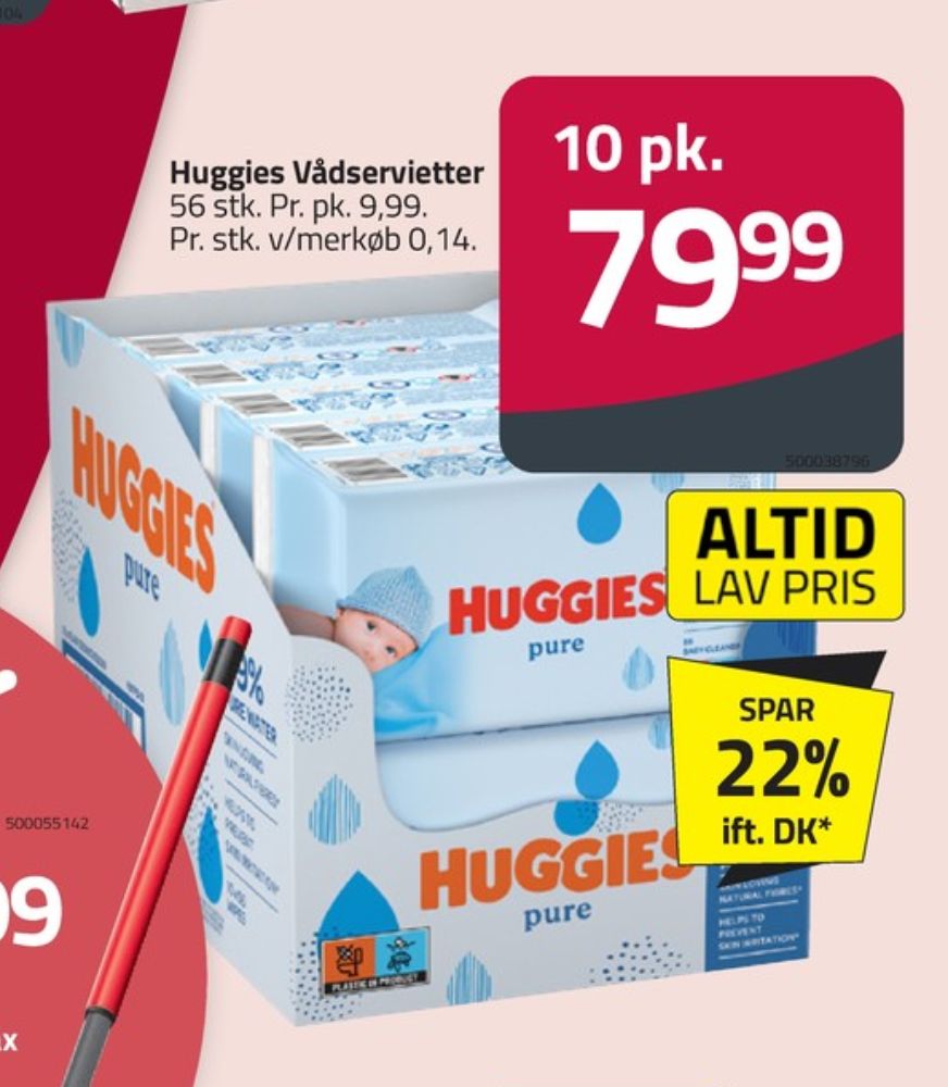 Huggies, Vådservietter