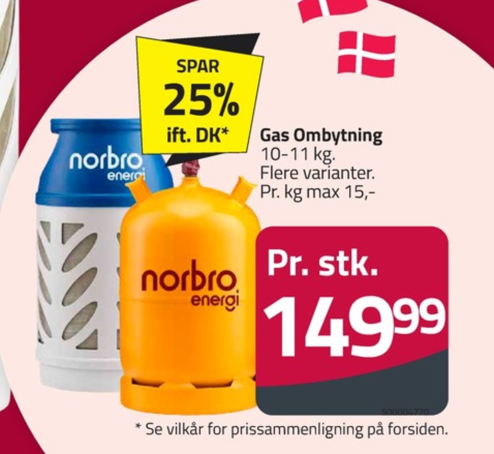 Norbro, Gasflaske