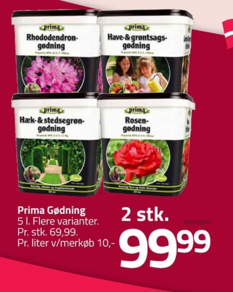 Prima, Gødning