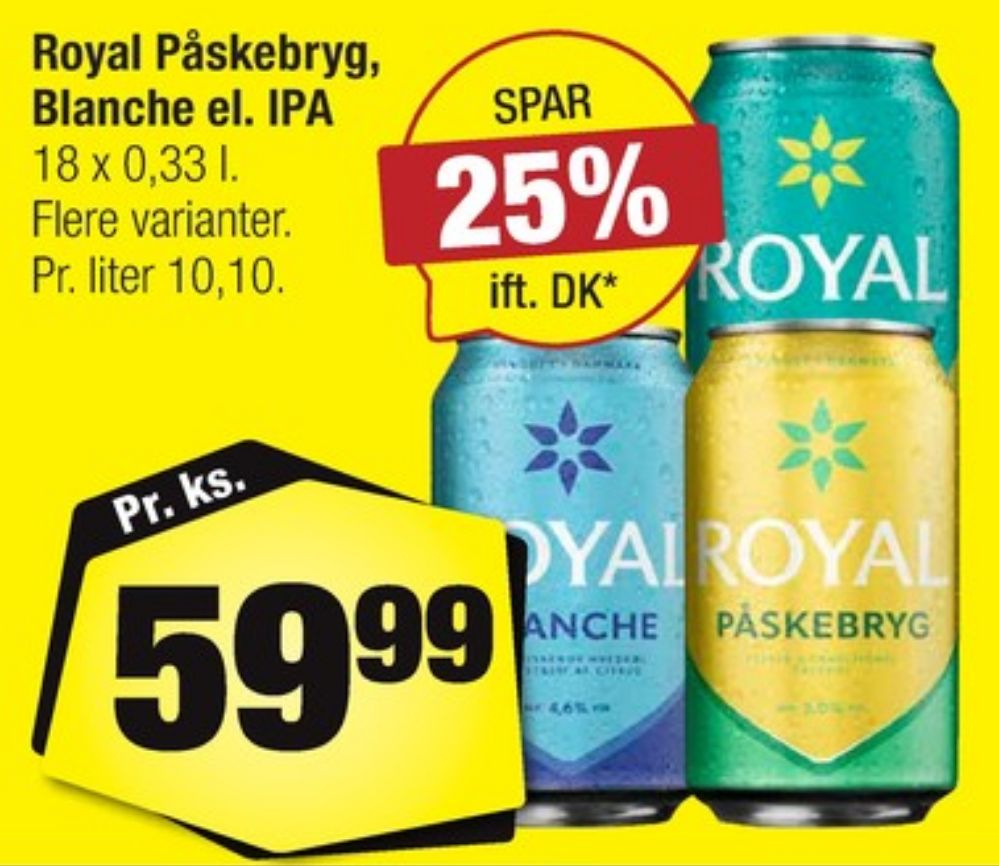 Royal Påskebryg, Øl 18 pk.