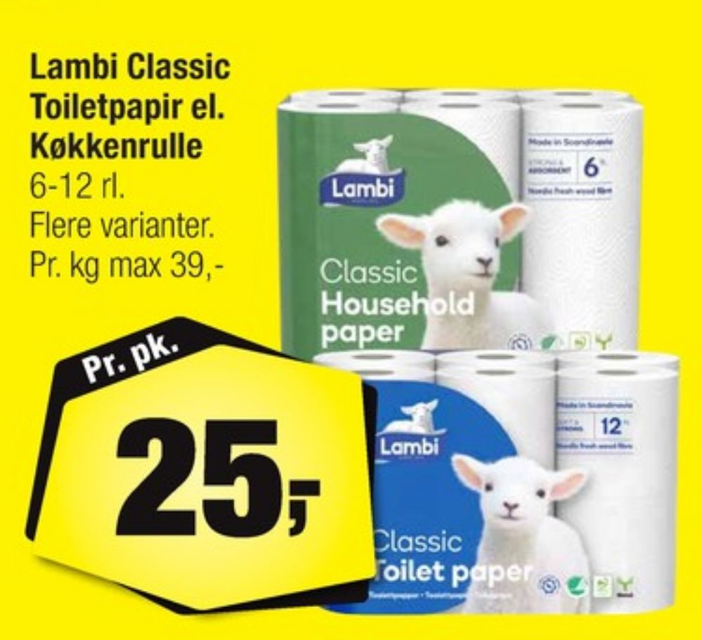 Lambi Classic, Toiletpapir