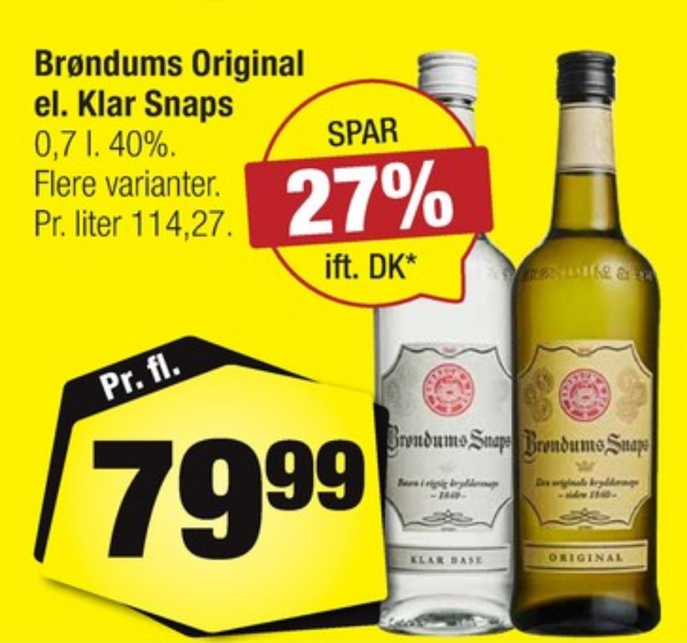 Brøndums  Original, Snaps