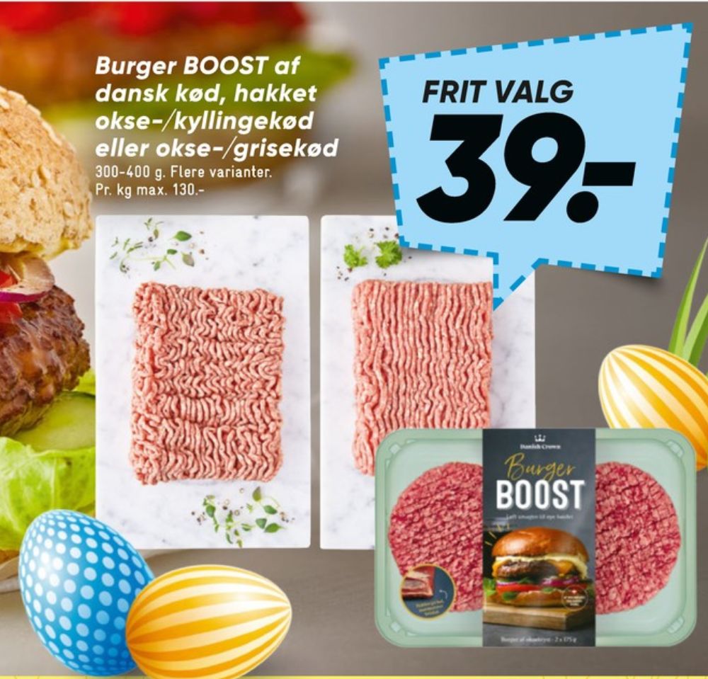 Hakket okse & Kyllingekød