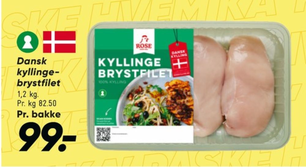 Rose, Kyllingebrystfilet