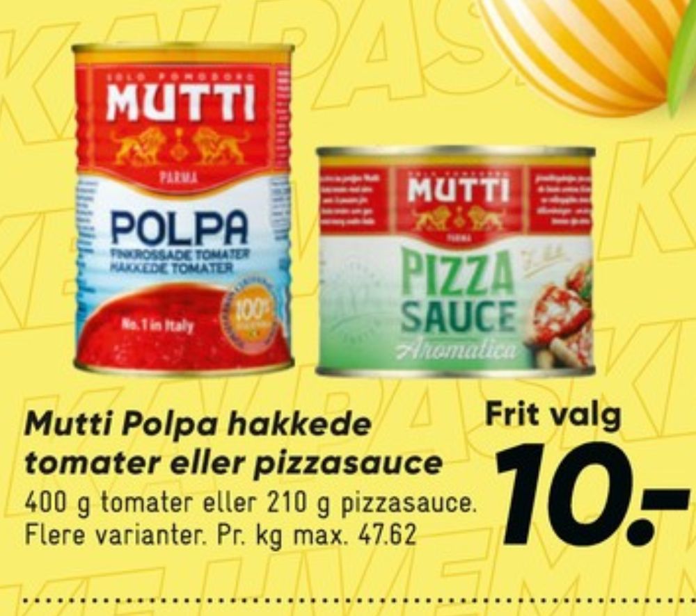 Mutti, Pizzasauce Aromatica