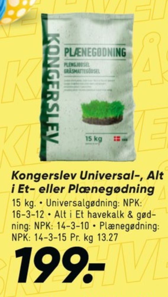 Kongerslev, Gødning